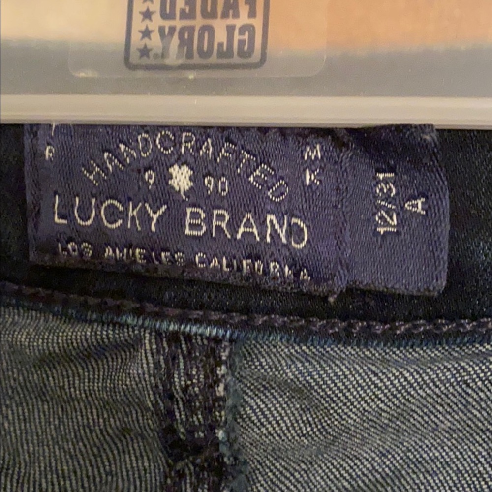 Lucky Brand dark indigo wash slight bootcut jeans